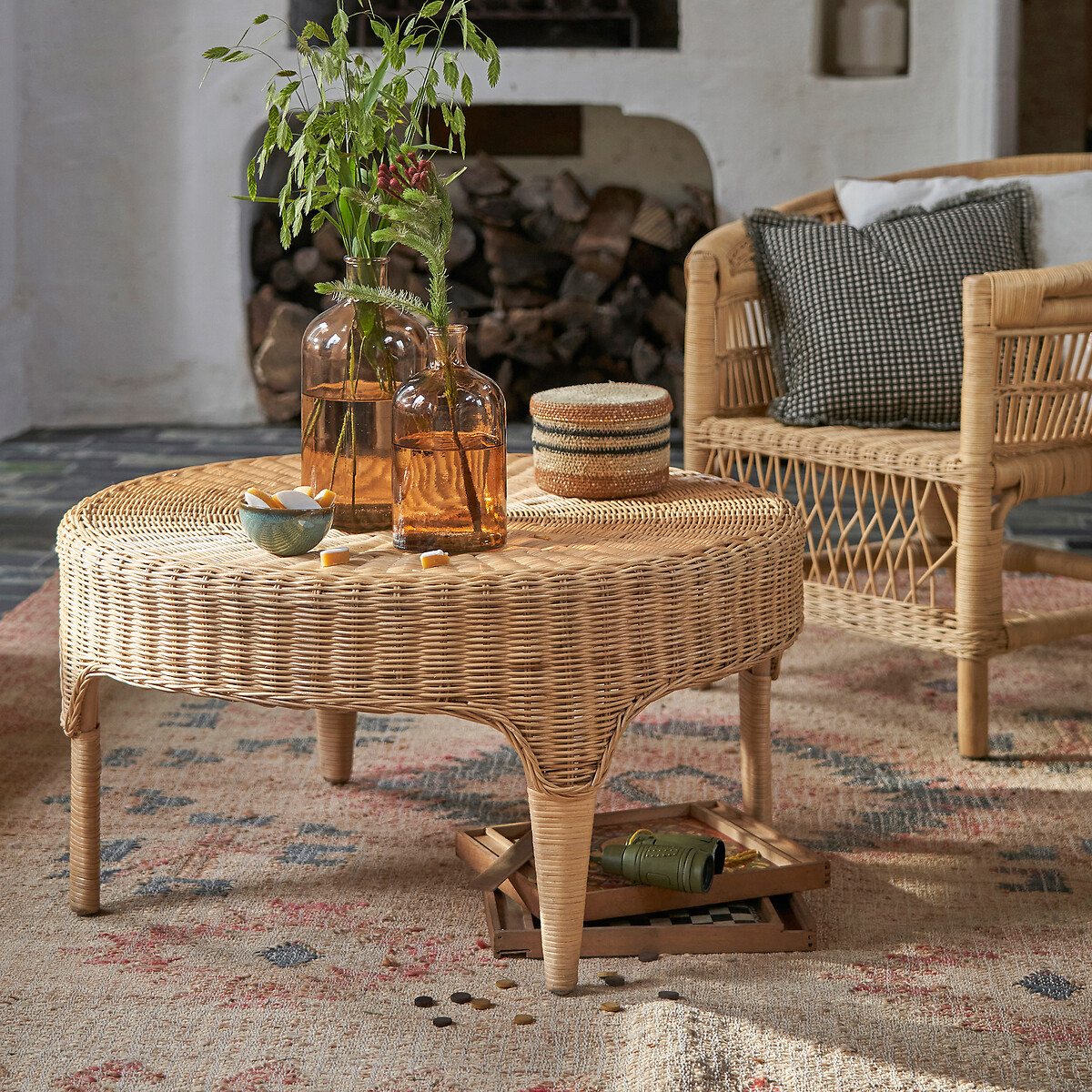 LA REDOUTE INTERIEURS<br>Vaso de vidro Alt.28 cm, Botelia