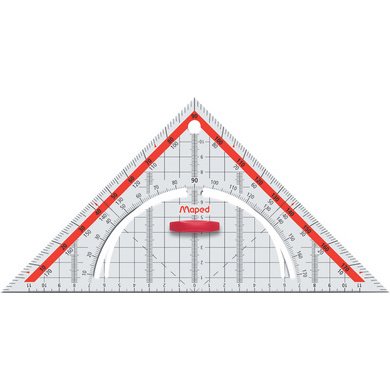 Equerre Géo Technic, hypoténuse: 260 mm, en plastique