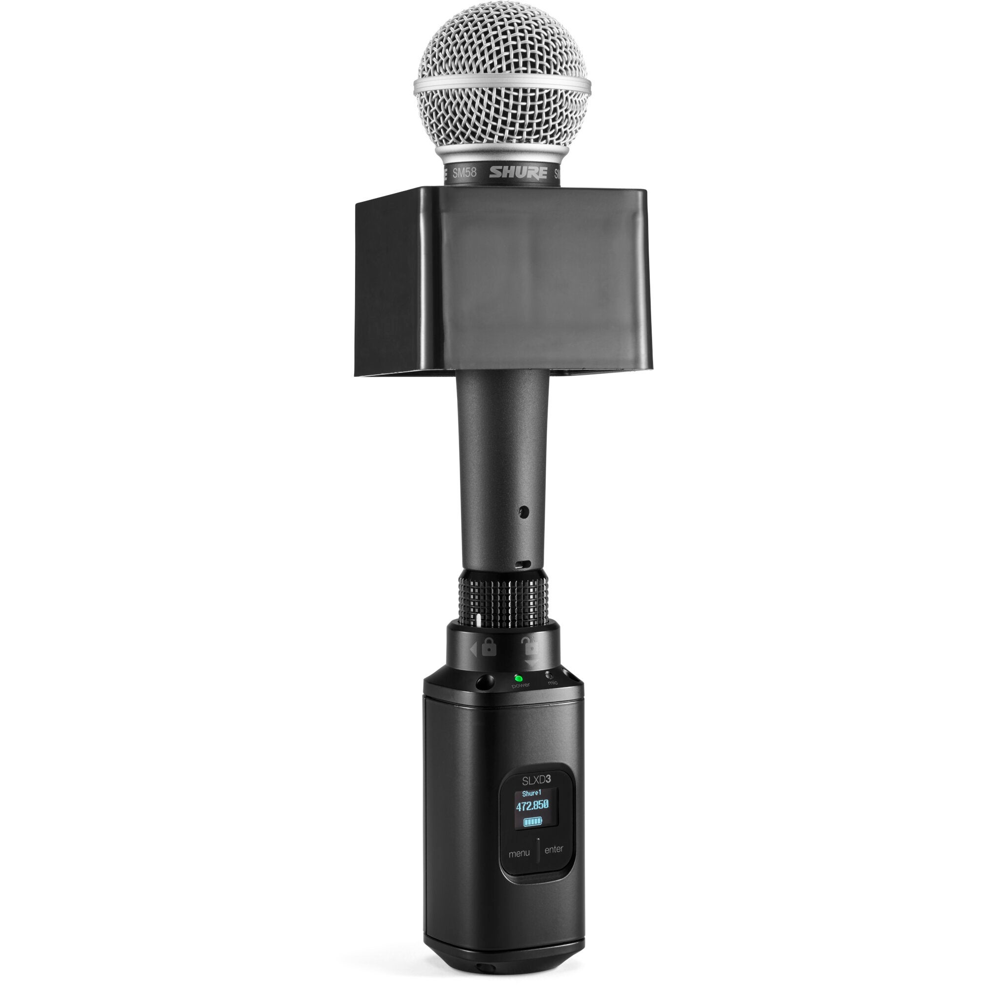 Shure SLXD3 snap-on zender voor handheld microfoons H56 (518-562 MHz)