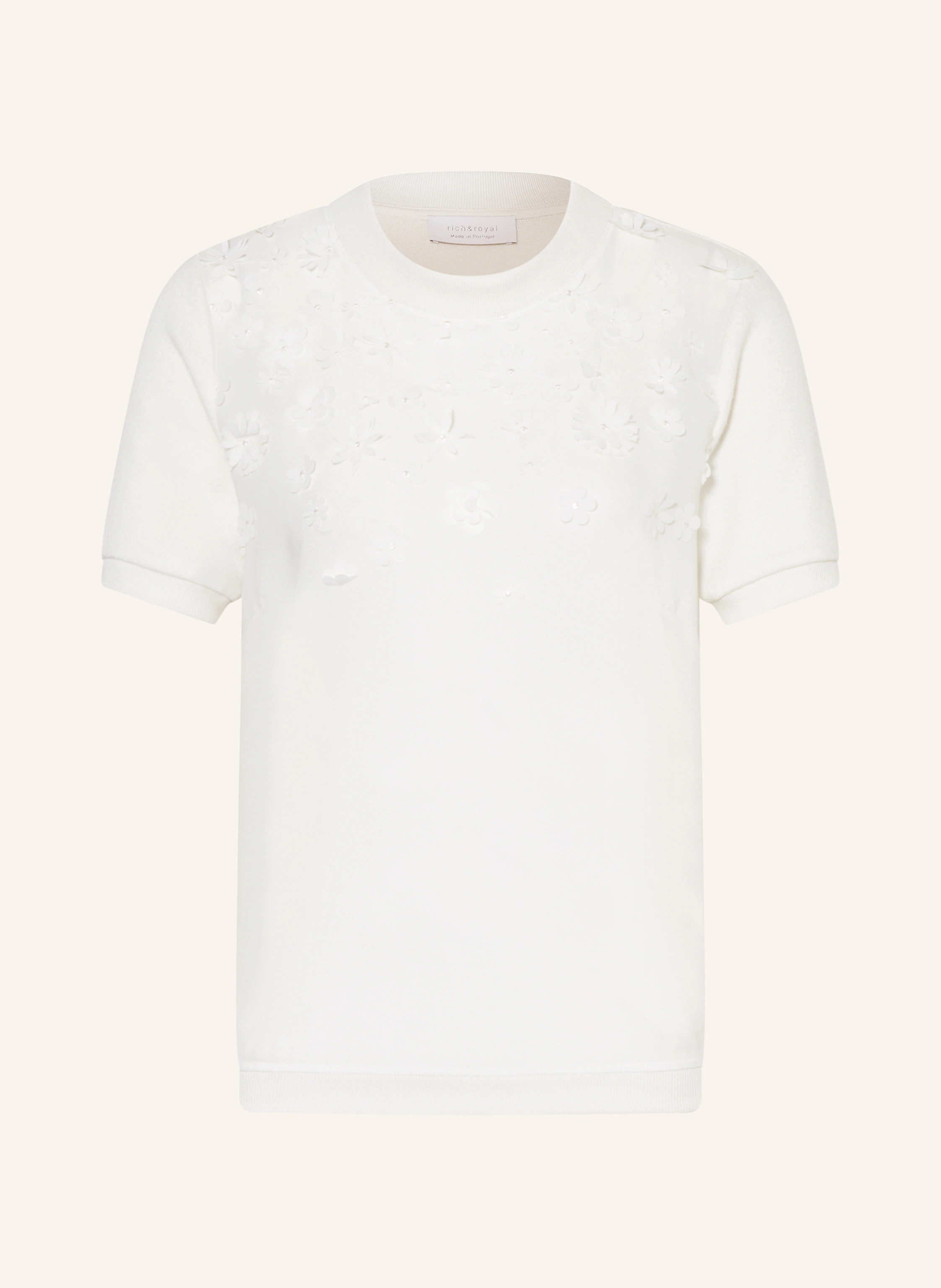 Rich & Royal T-Shirt im Materialmix