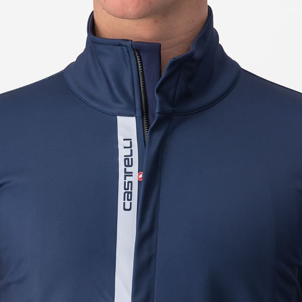 Veste vélo CASTELLI ENTRATA JACKET BELGIAN BLUE/SILVER