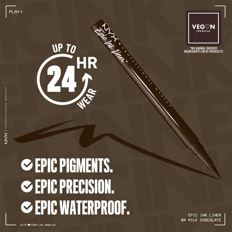 NYX PROFESSIONAL MAKEUP NYX Professional Makeup Epic Ink 04 Milk Chocolate waterproof liquid e