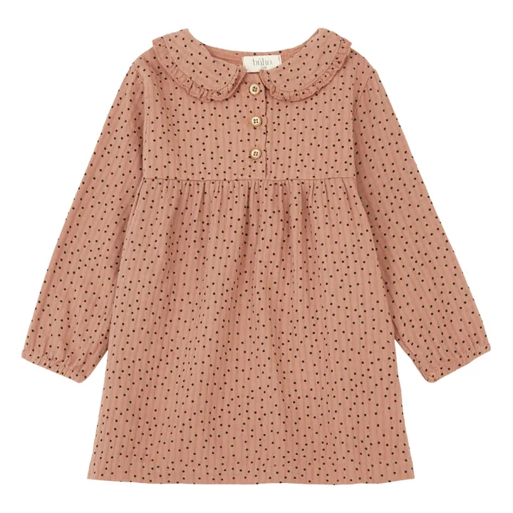 Búho Robe Coton Bio Pois | Terracotta