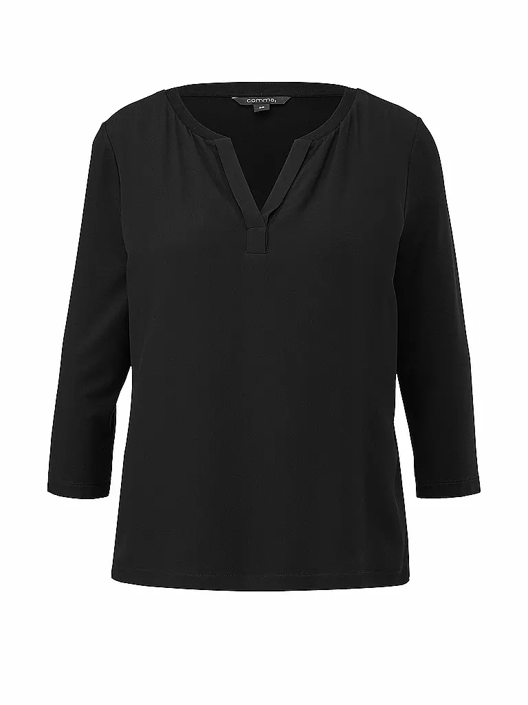 COMMA Langarmshirt  schwarz
