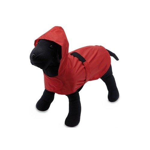 Capa de chuva vermelha impermeável Mi&dog para cães