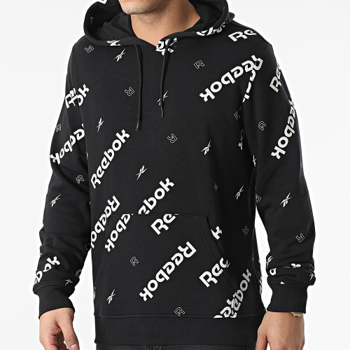 Sweat Capuche Reebok Identity AOP HB5976 Noir