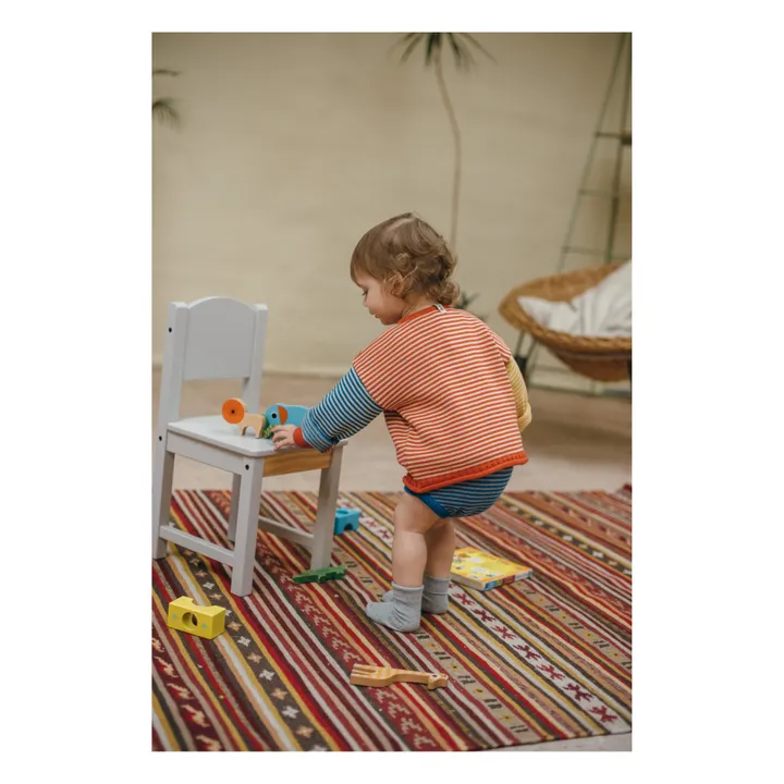 Bayiri Bloomer Maille Coton Bio Rayé Snail | Bleu