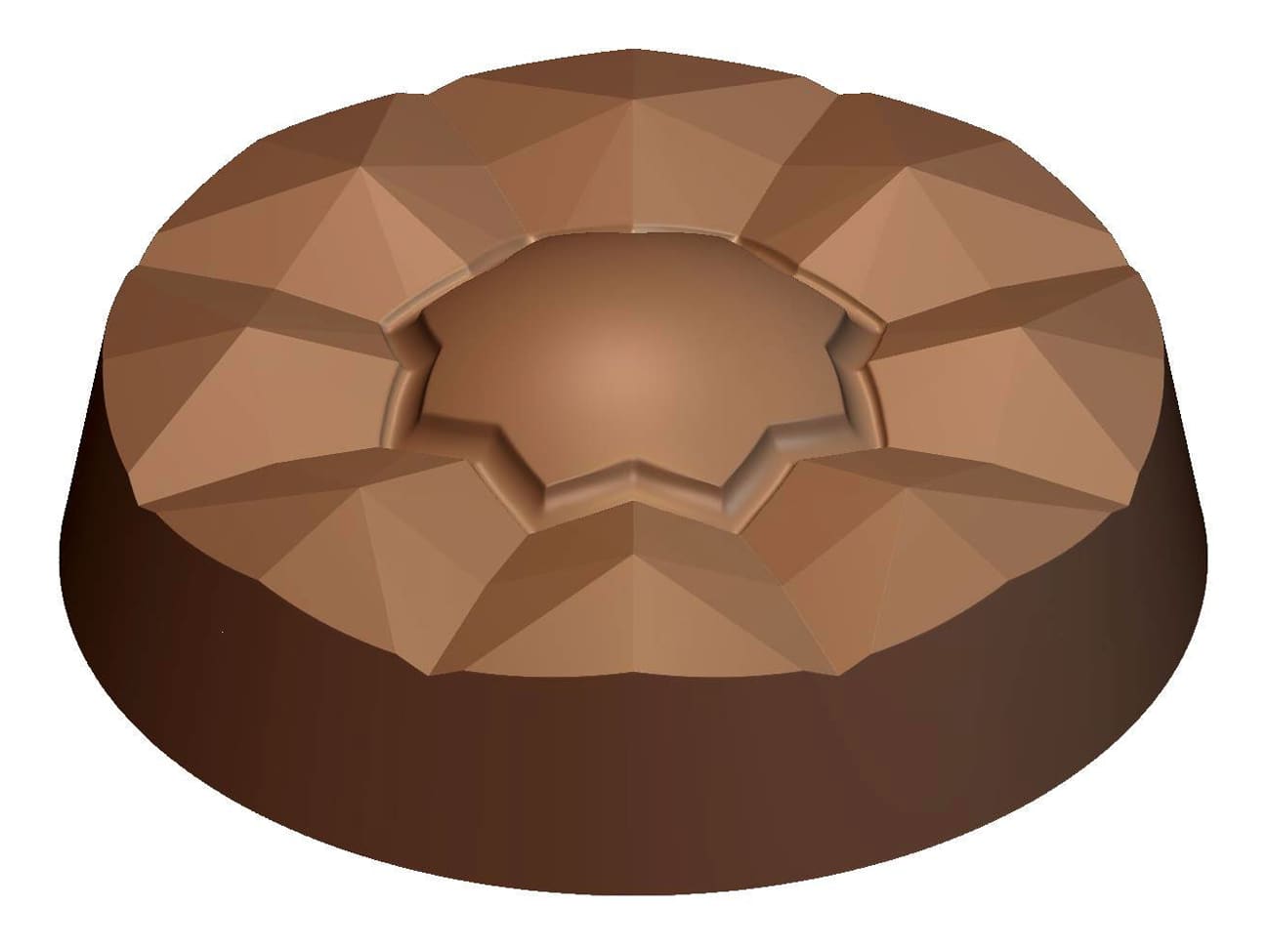 Moule chocolat - 24 diamants étoilés
