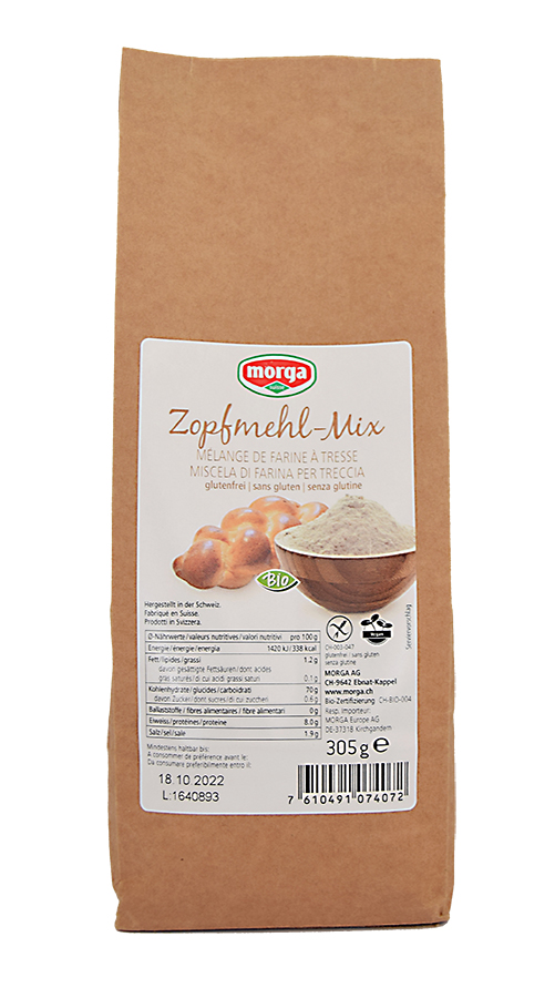 MORGA Zopfmehl-Mix glutenfrei Bio 305 g