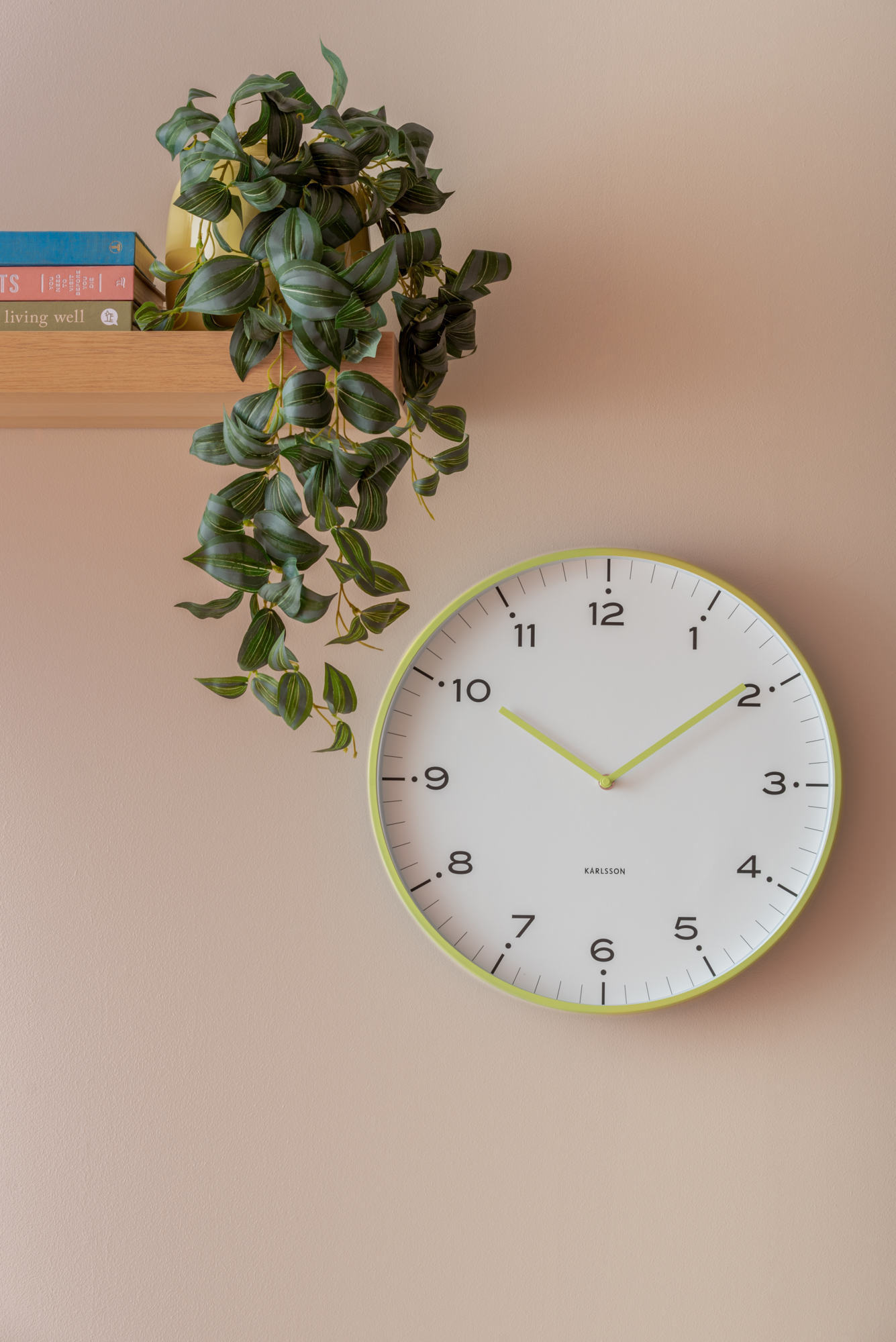 Wall clock Circus Rings matcha green