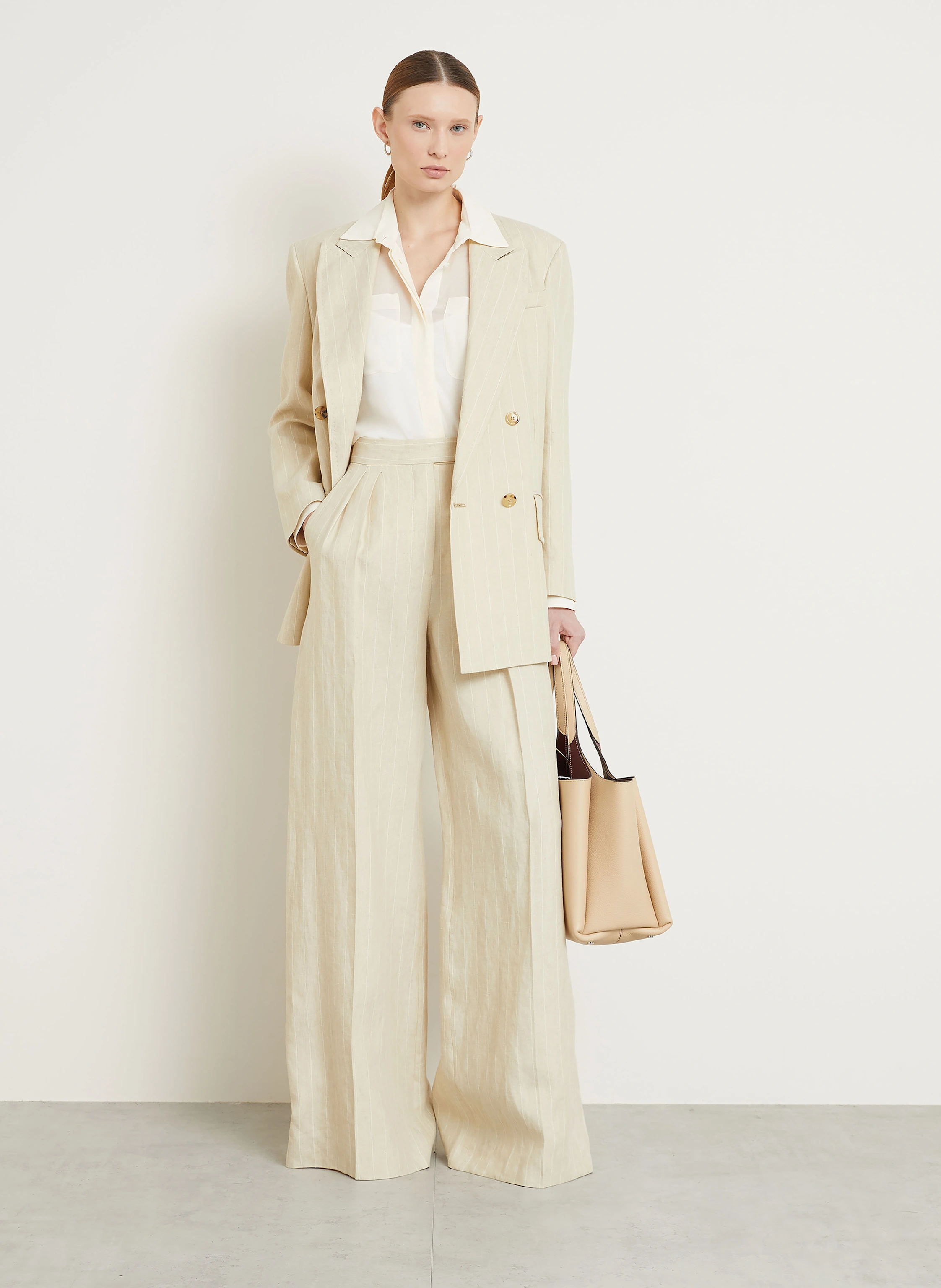 Max Mara Marlenehose RAUCHE aus Leinen