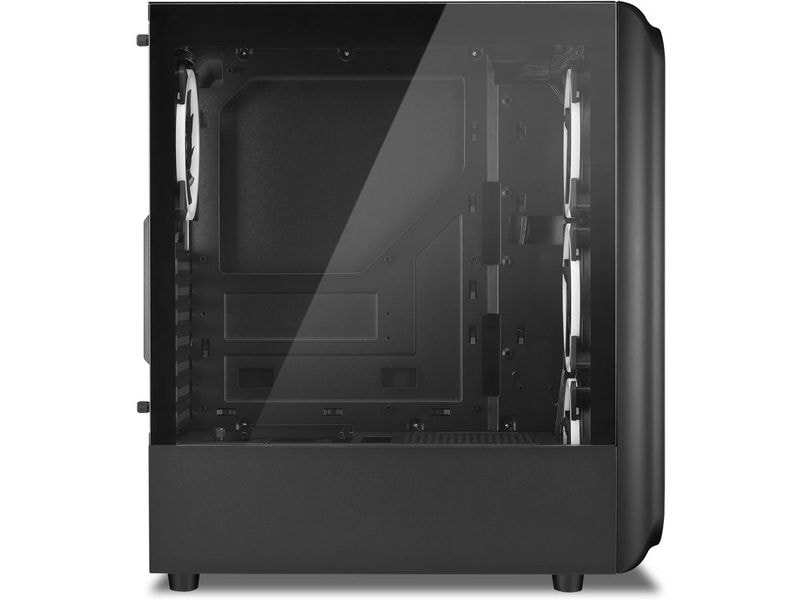 Sharkoon PC-Gehäuse TK5M RGB ATX Gaming-Mini-Tower mit Sichtfenster und RGB-Beleuchtung