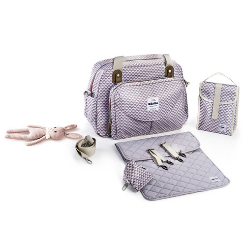 Sac Geneve 2 PLAY PRINT Grey/Corail - BEABA