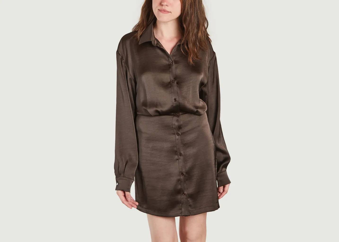 Robe-chemise unie Liza Samsoe Samsoe