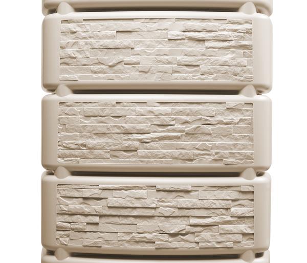 4rain Wandtank Slim Stone Decor, 350 l, ca.