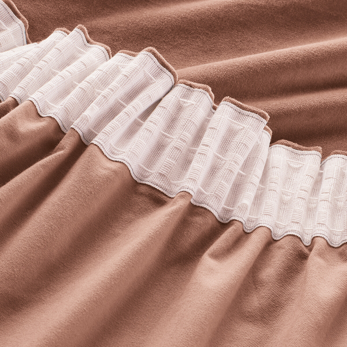 LA REDOUTE INTERIEURS<br>Cortina de veludo com debrum franzido, Veludo