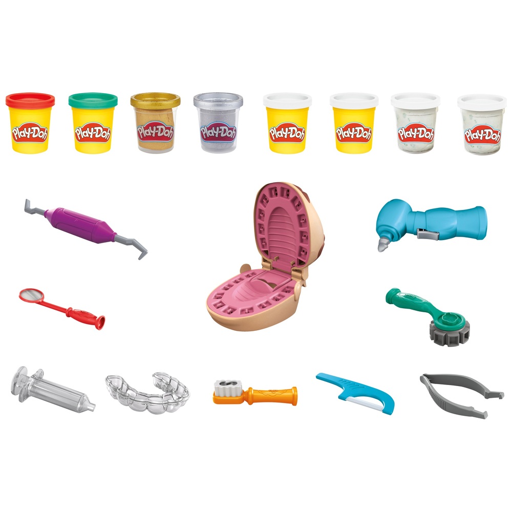 Play-Doh Zahnarzt-Spielset „Bohren und Füllen“