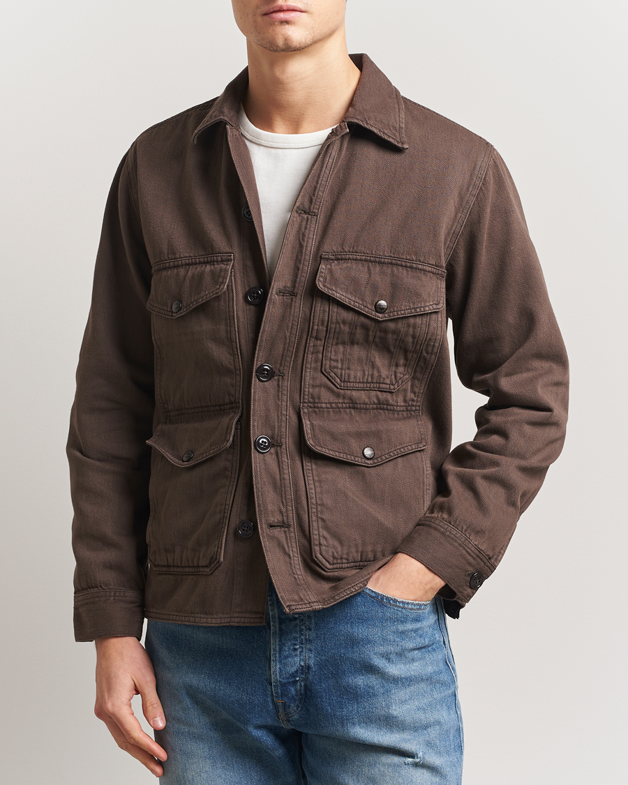 RRL Elmore Shirt Jacket Dark Brown