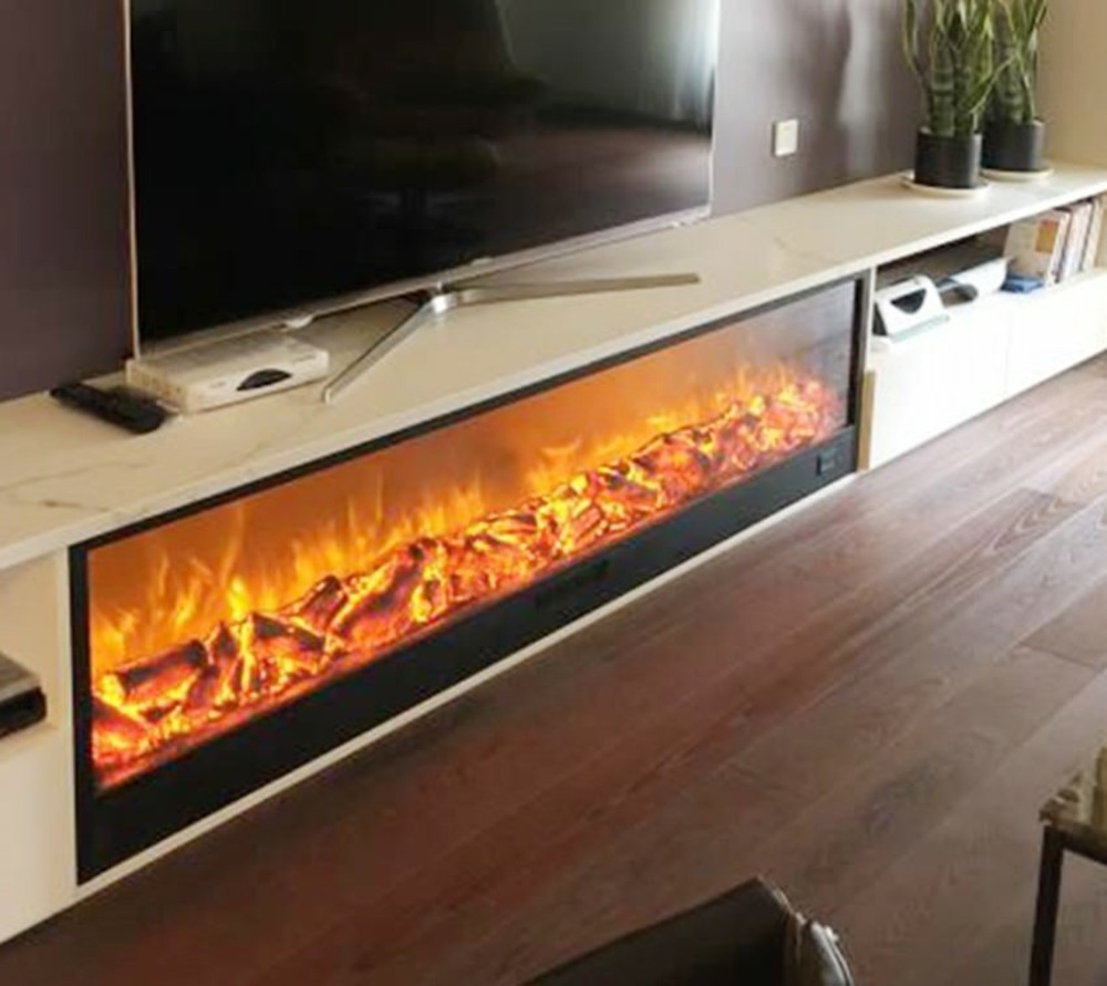 Cheminee electrique encastree 180 cm et 1500w sined caminetto amiata