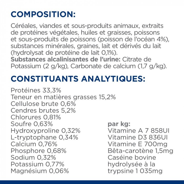 HILL'S Prescription Diet c/d Urinary Care Multicare Stress au Poisson - Croquettes pour chat