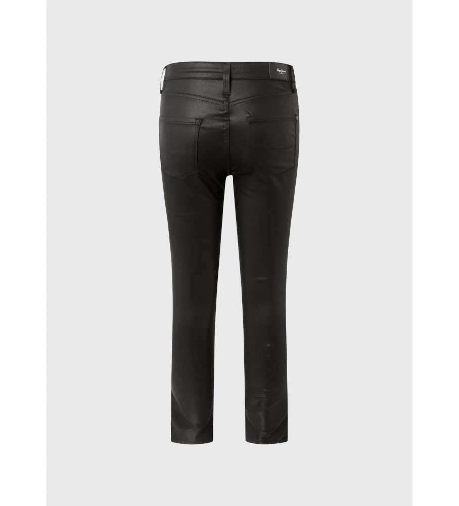 Pepe Jeans Jean Regent Fit Skinny Tiro Alto negro