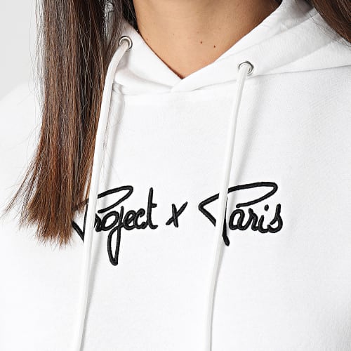 Sweat Capuche Femme F222138 Blanc