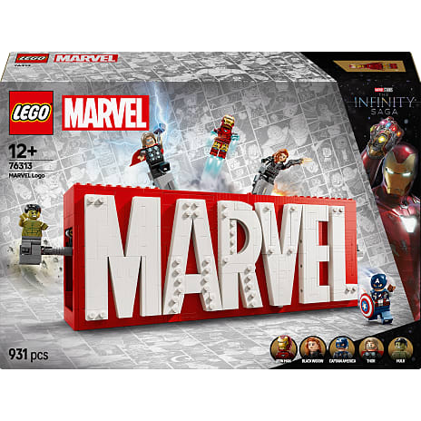 LEGO Marvel - MARVEL-logo og minifigurer Samlerobjekt 76313