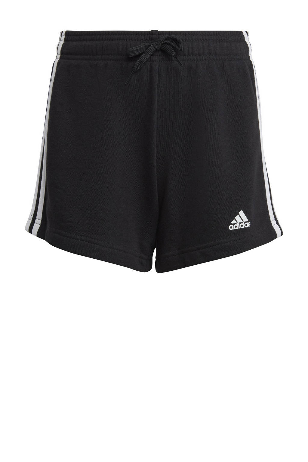 adidas regular fit short met logo zwart/wit