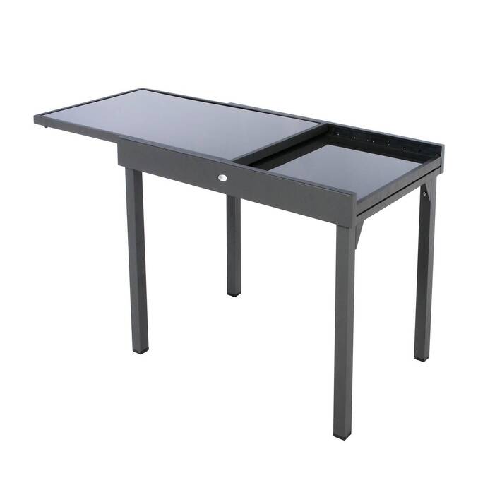 Table de jardin extensible PIAZZA Graphite