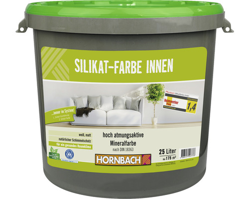HORNBACH Silicaatverf Minerale Verf Interieur Wit 25 L