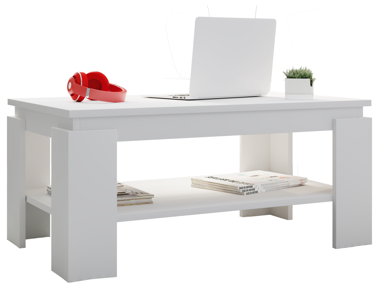 Couchtisch ROLAS - weiß - 90 cm