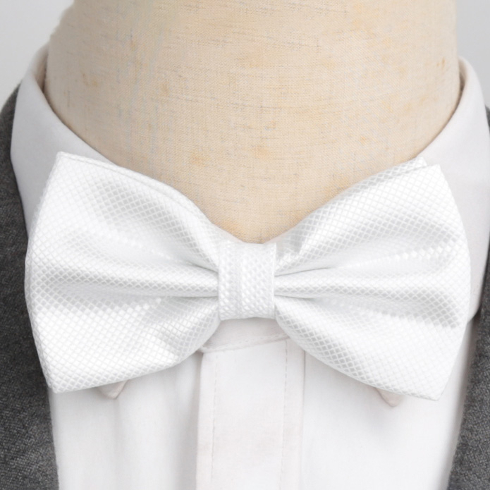 Vorgebundene Anzugs Fliege Fashion Accessoire Verstellbare Herren Fliege - Weiss