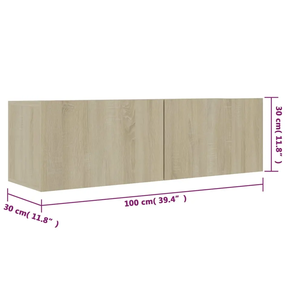 vidaXL - Tv-meubel - Bruin - Bewerkt hout
