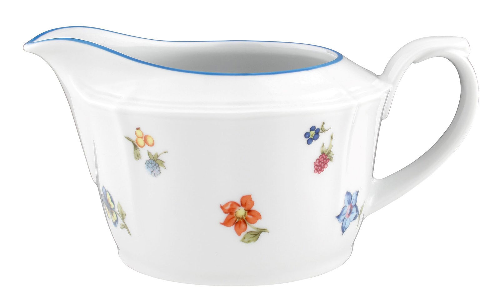 Seltmann Weiden Sauciere 500 ml SONATE NOSTALGIE Weiß mit Streublumendekor