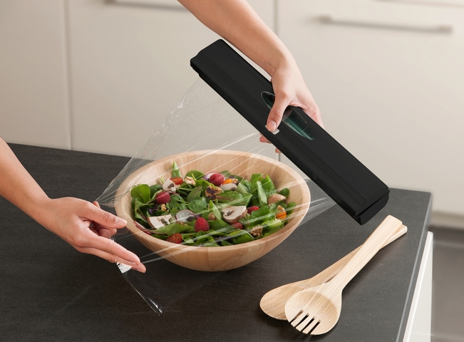 WENKO Folienspender »Modell Perfect-Cutter« für Folienrollen bis 33 cm Breite, für Alufolien und Frischhaltefolien