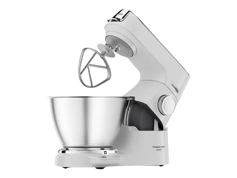 Kenwood Titanium Chef Baker KVC65.001WH - Køkkenmaskine - 1200 W - hvid/champagnecreme
