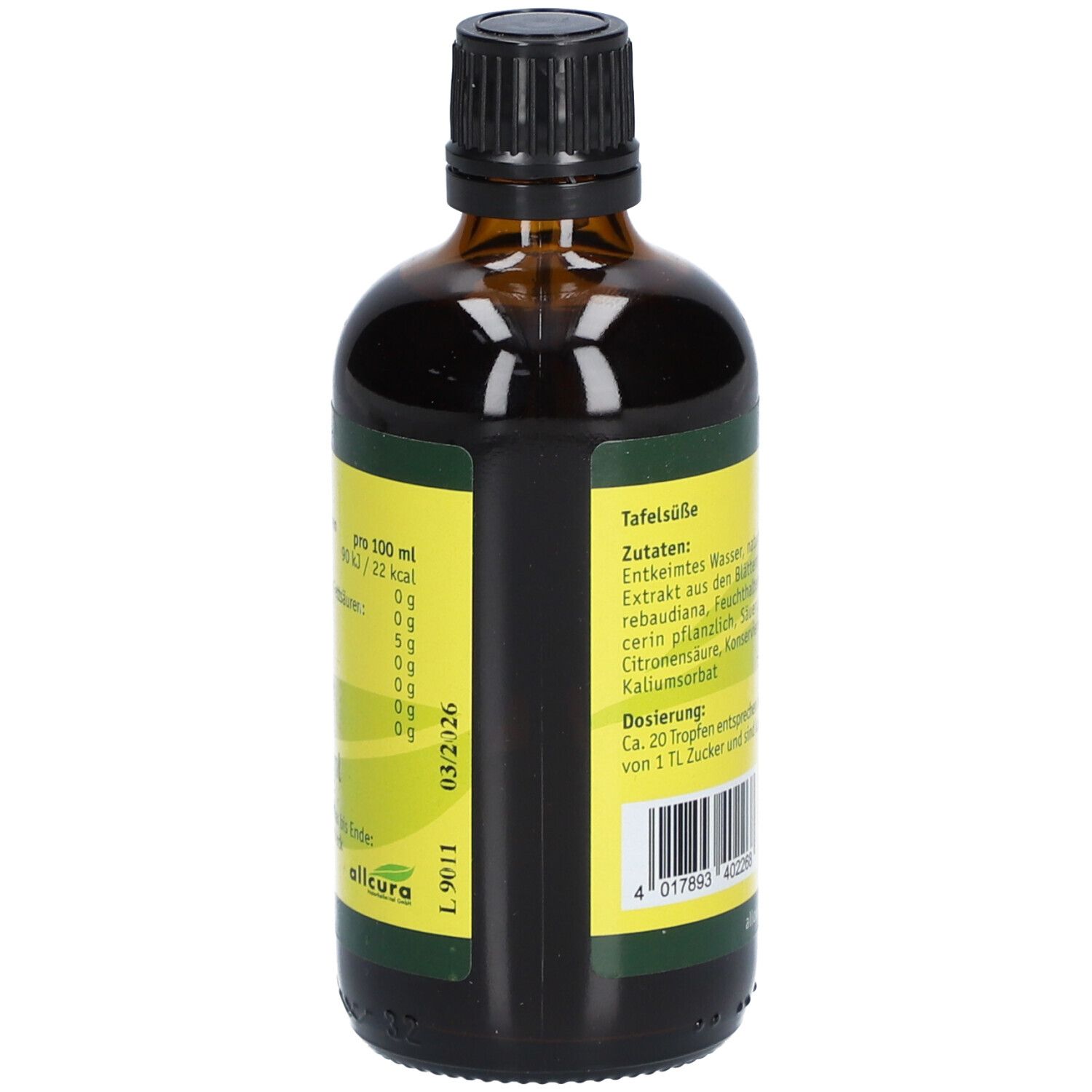 allcura Stevia Extrakt flüssig