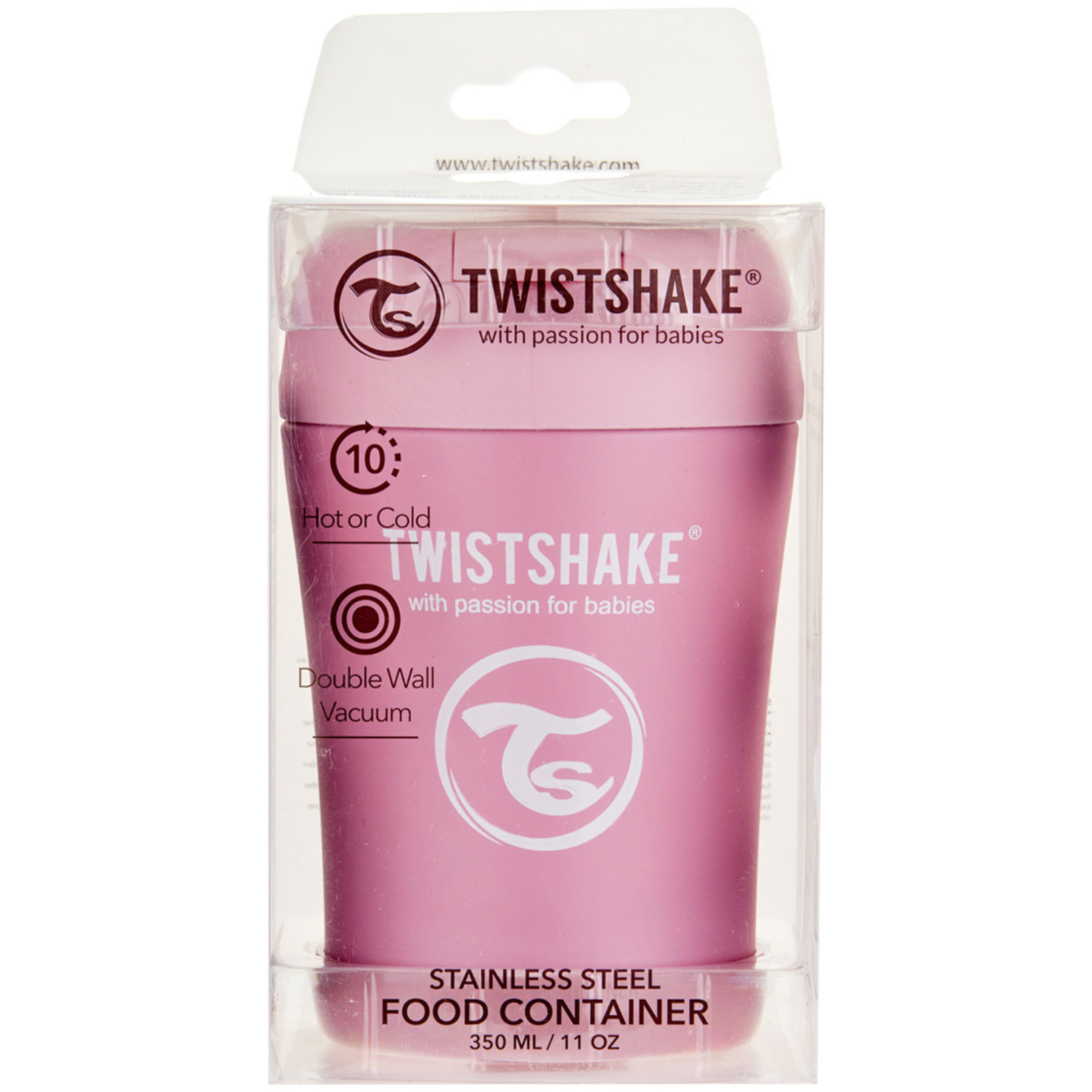 Twistshake Isolierte Essensdose pink