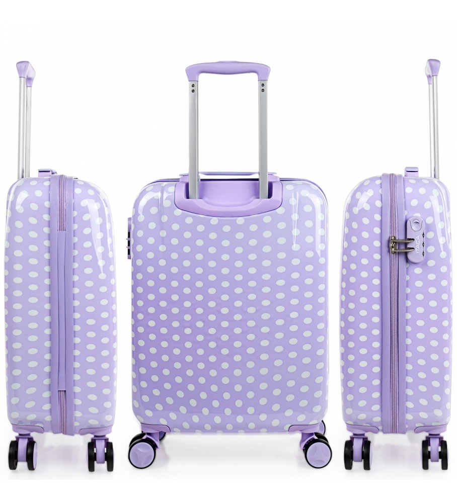 Mala de cabine pequena ITACA 702450 Lilás -55x40x20-