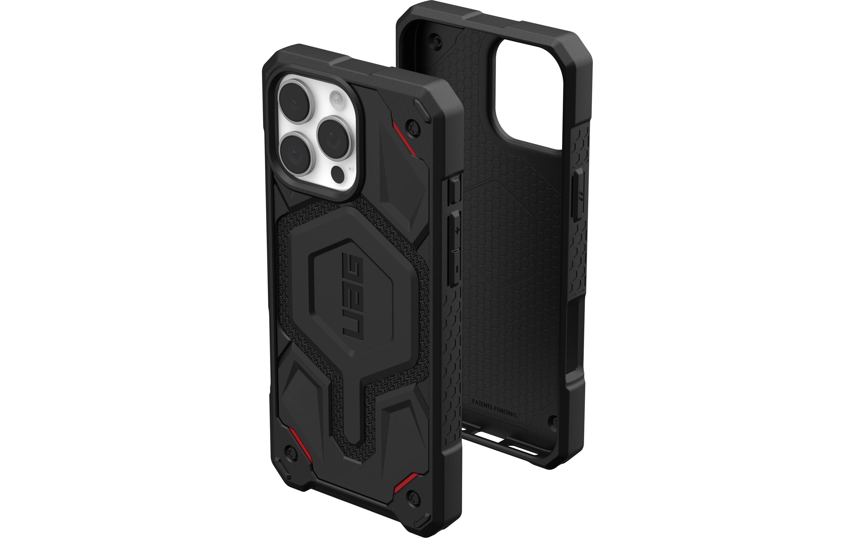 Back Cover Monarch Pro iPhone 16 Kevlar BlackSchutzhülle für das Apple iPhone 16