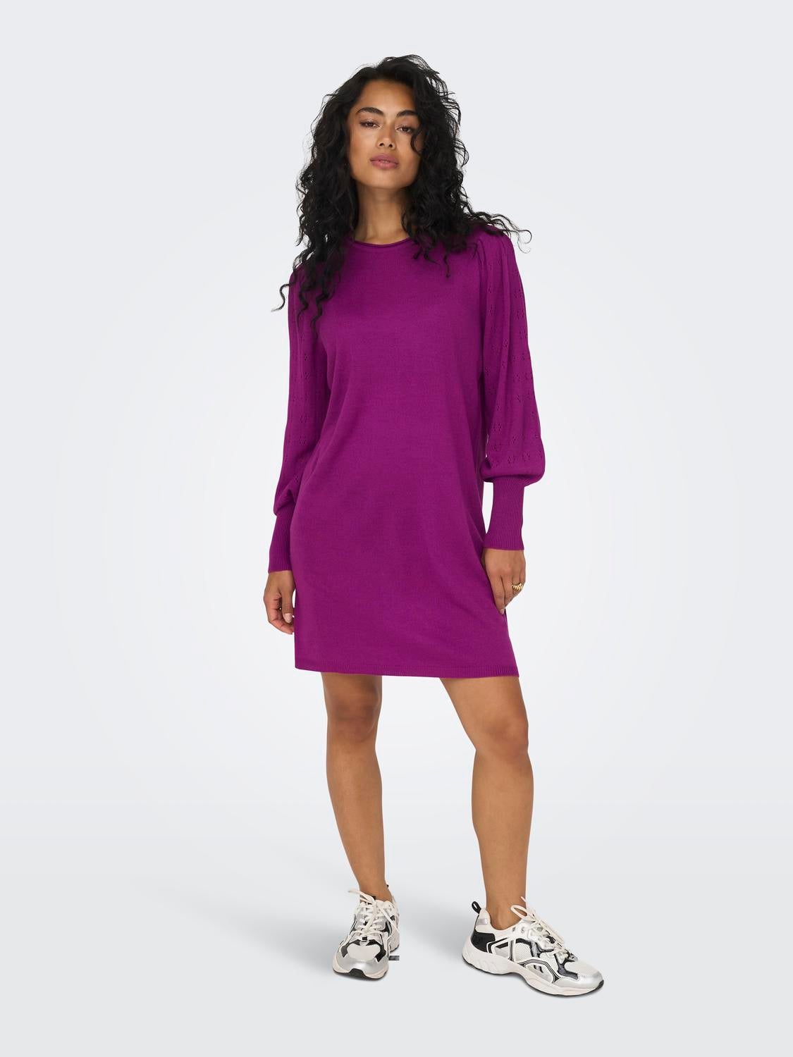 ONLMIRA Langes Kleid Purple Wine