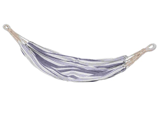 HESPERIDE - Hamac à suspendre Toile hamac coton à rayures elozio bleu - hespéride