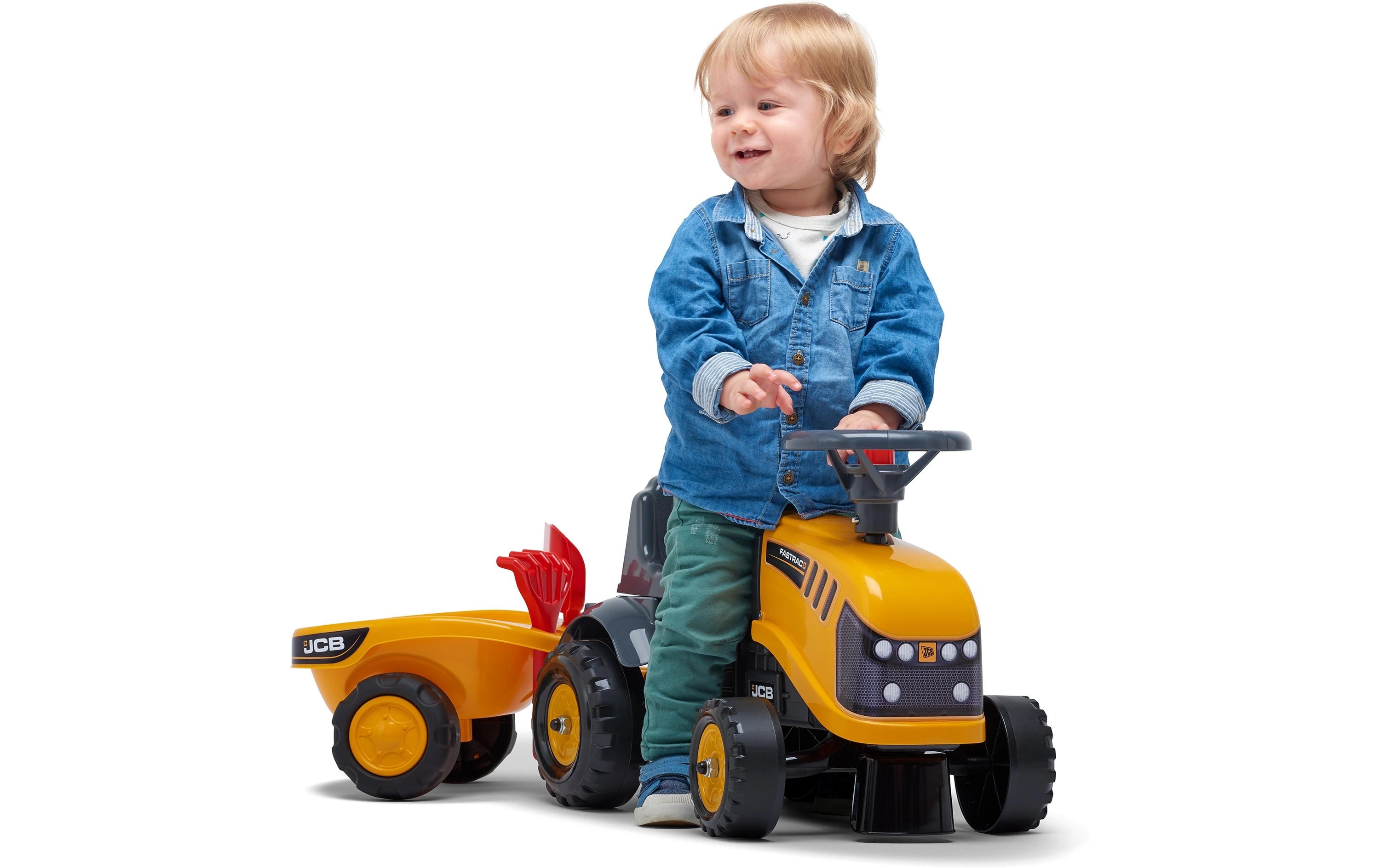 Rutschfahrzeug JCB Rutscher + Anh. SForwarder mit Anhänger, Schaufel und Rechen