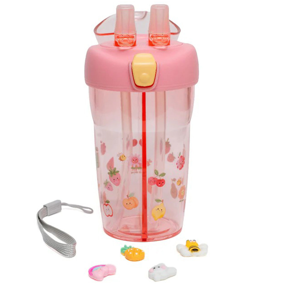 petit monkey dubbele drinkfles sparkling - fruits - 430 ml