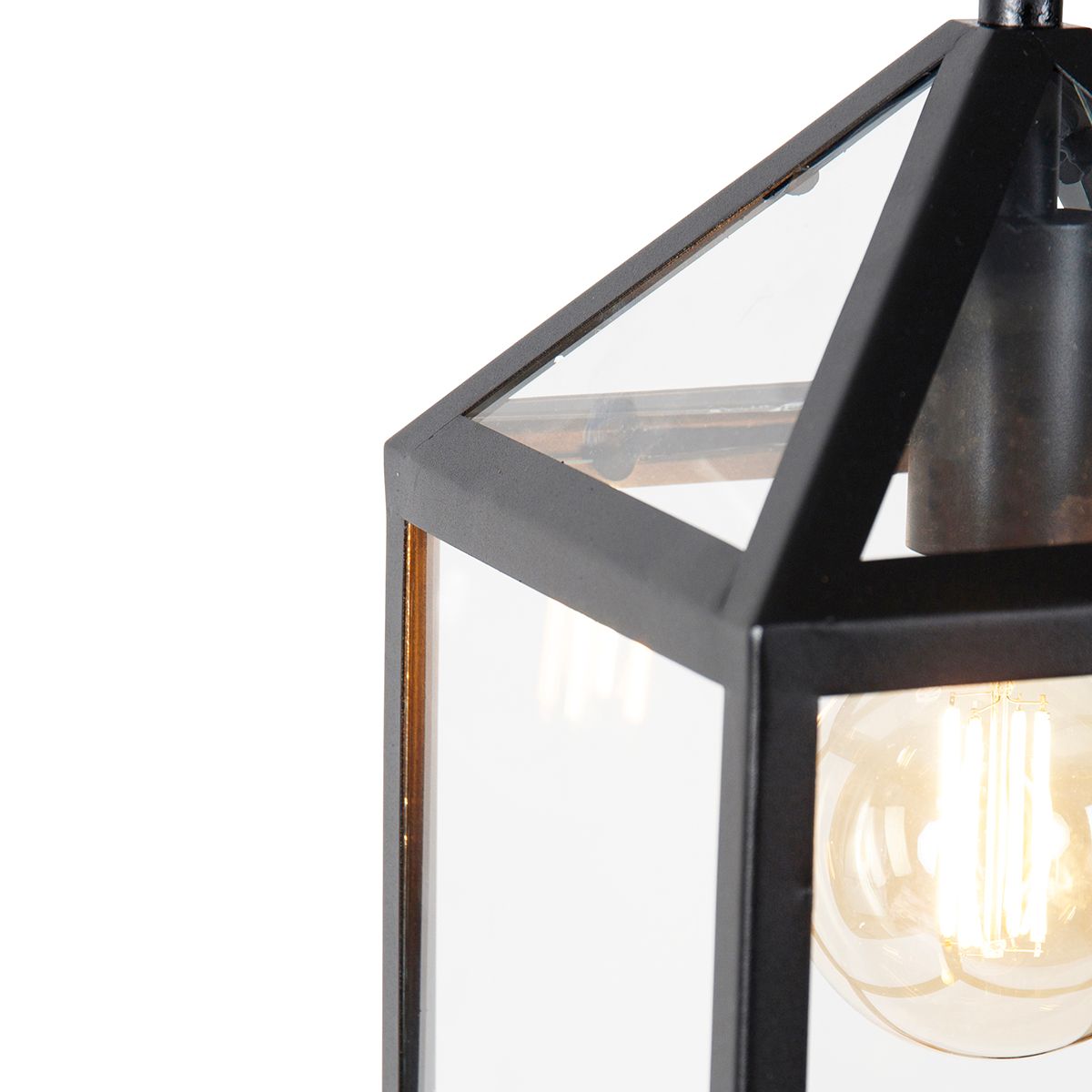 Smart buiten hanglamp zwart IP23 incl. Wifi G95 - Amsterdam
