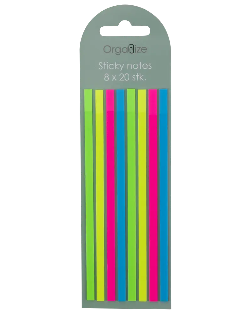 Sticky notes lange assorterede farver