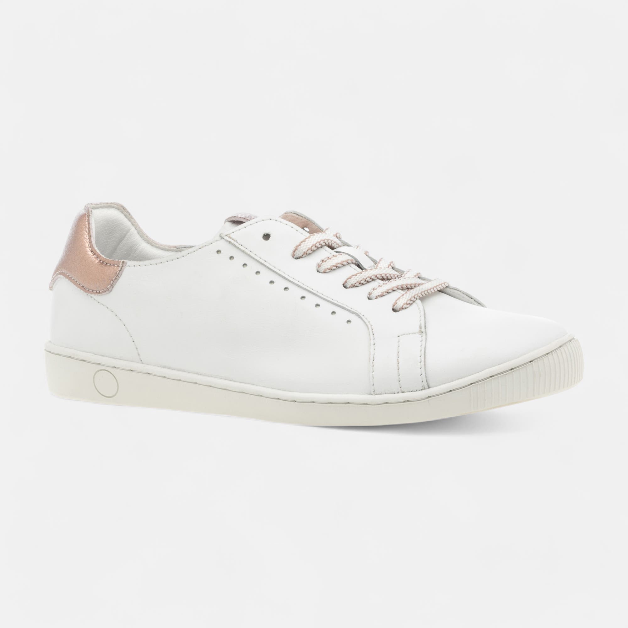 Baskets basses Femme en cuir blanc