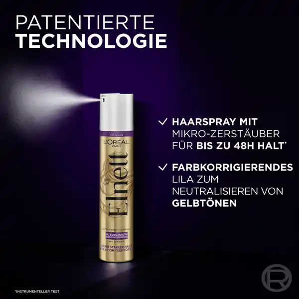 Ultra-Feines Haarspray Anti-Gelbstich Sehr starker Halt