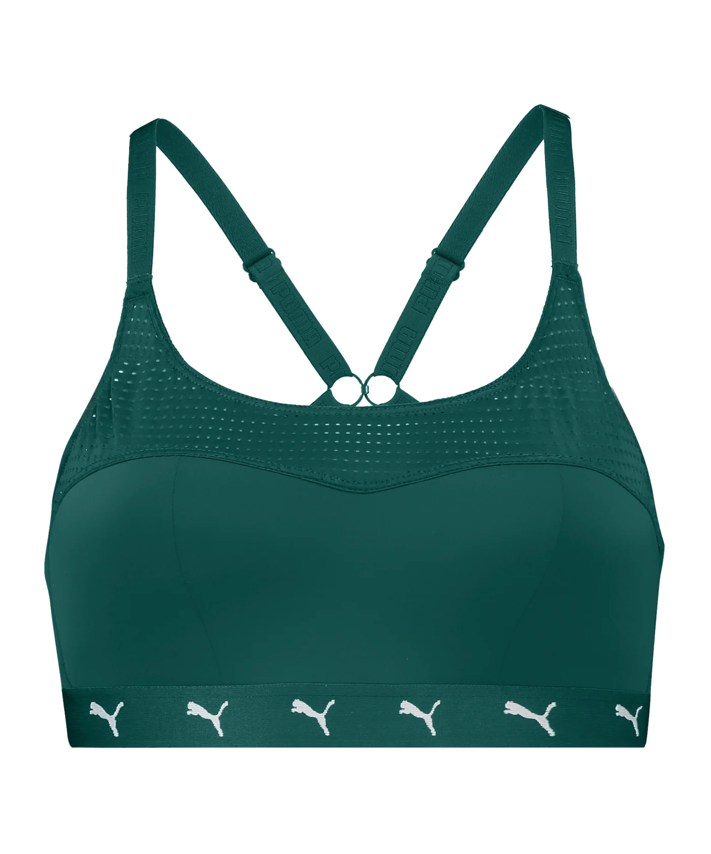 PUMA Padded Sporty Top Sport-BH Damen Grün F002