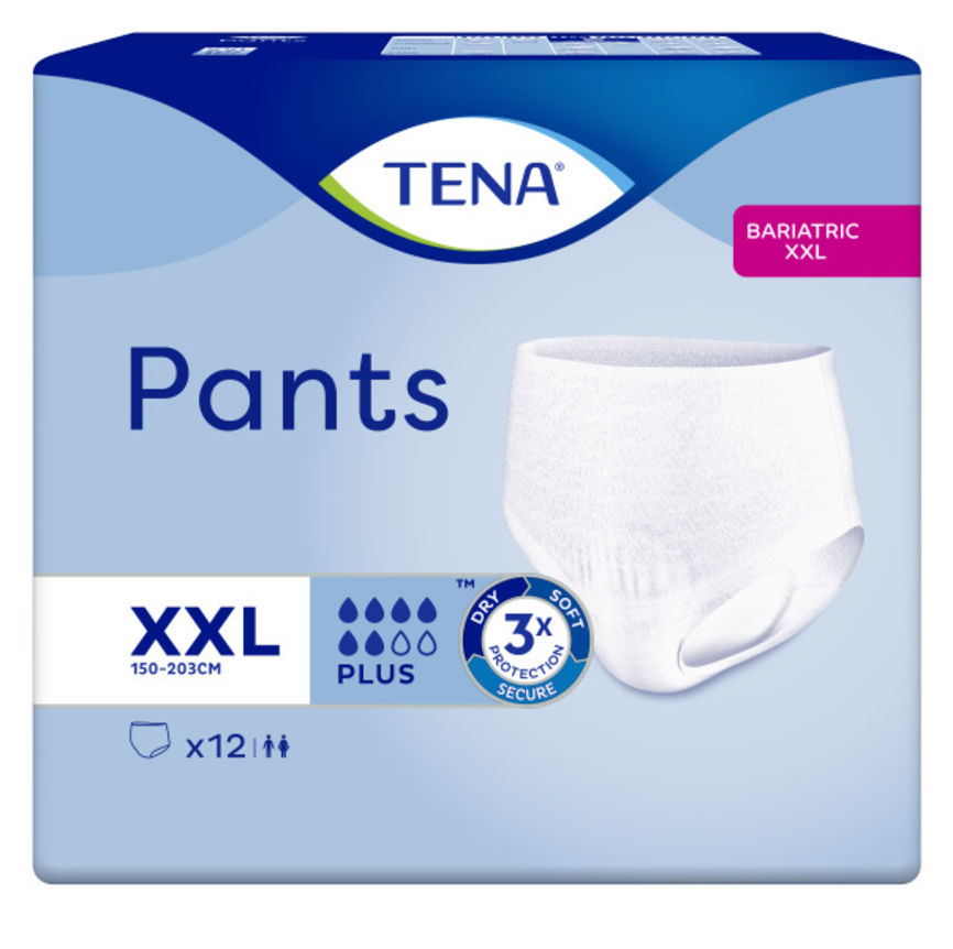 TENA Pants Plus Bariatri buksebleie str. XXL 12 stk